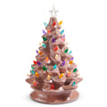 13.5" Lighted Pink Vintage Tree