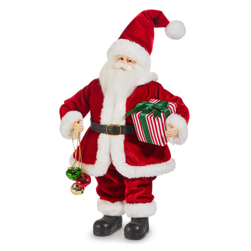12" Traditional Santa with Gift