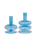 6" BLUE BUBBLE CANDLE STICKS (LARGE ONLY)