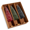 10.75" Box of Multicolor Bottle Brush Trees