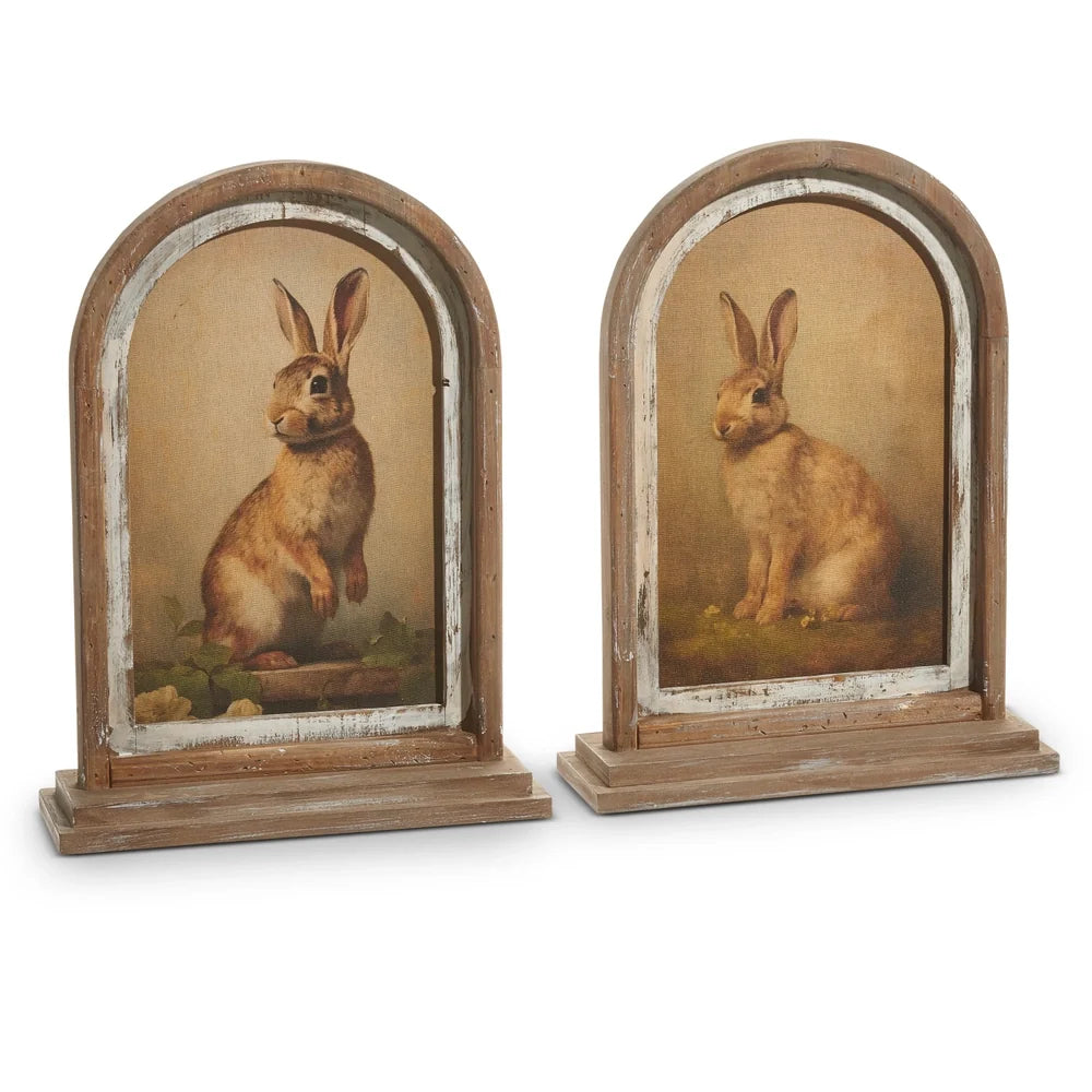 18" Vintage Rabbit Framed Print (RIGHT ONLY)