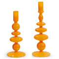 10.25" ORANGE CANDLE STICKS (LARGE ONLY)