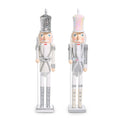 18.5" White and Silver Nutcracker-SILVER COAT