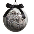 5" Vintage Merry Christmas Ball Ornament