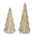 10" Silver and Gold Glitter Tree