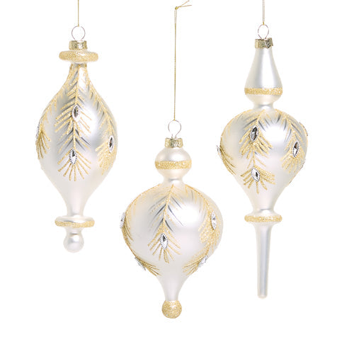 5.75" White Gold Ornament (MIDDLE ONLY)