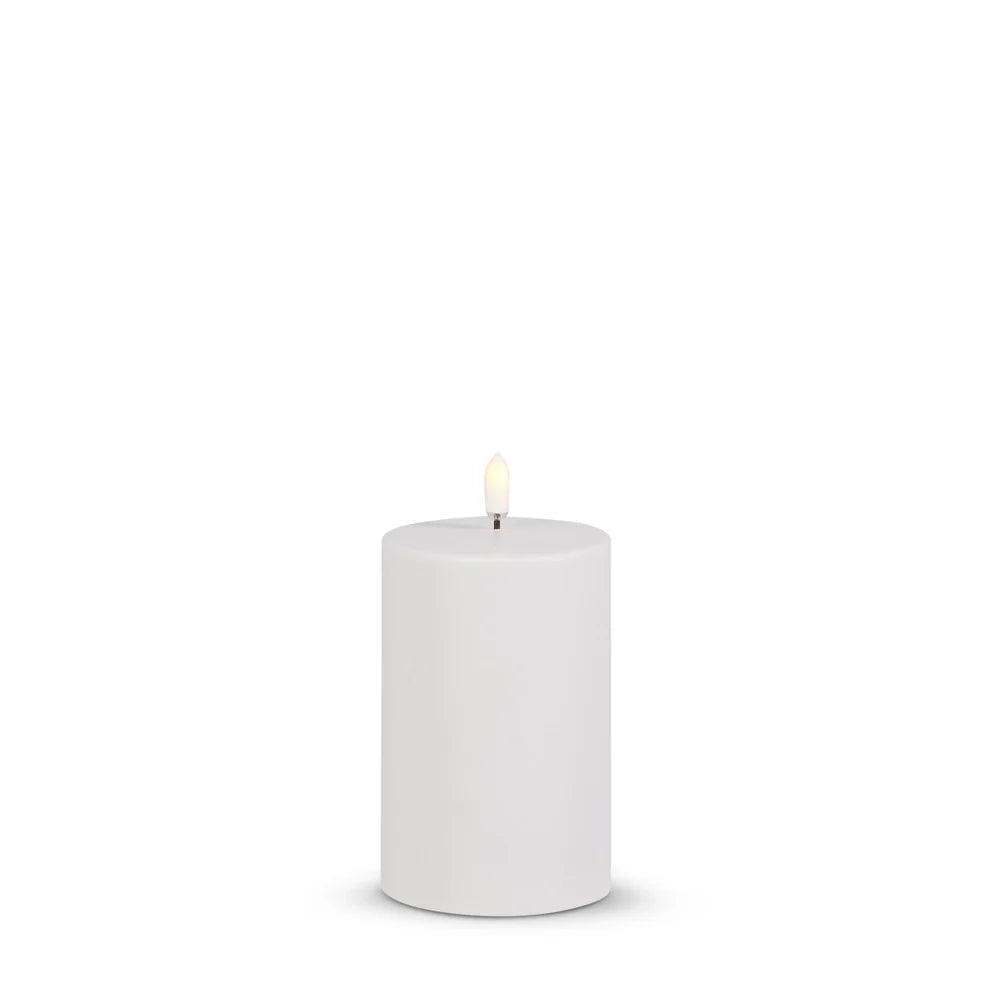 3" X 5" OUTDOOR WHITE PILLAR CANDLE