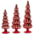12" Red Beaded Trees (MEDIUM)