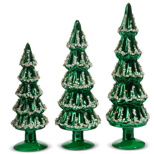 12" Green Beaded Tree - MEDIUM ONLY
