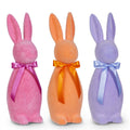 18.5" PURPLE  FLOCKED BUNNY