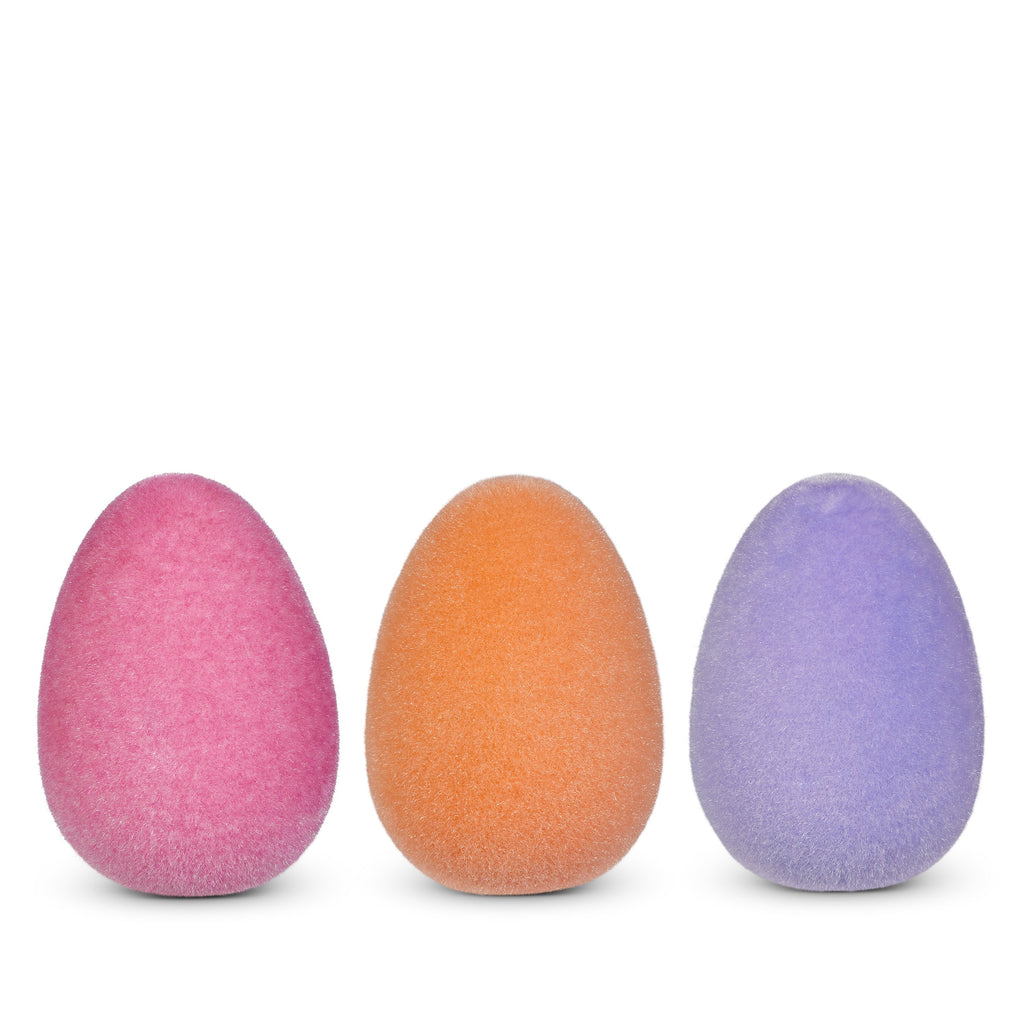 8" PINK FLOCKED EGG
