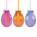 16" PURPLE FLOCKED HANGING EGG