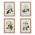 20" White Floral Framed Wall Art (BOTTOM LEFT)