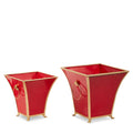 12.25" Red and Gold Cache Pots (LARGE ONLY)