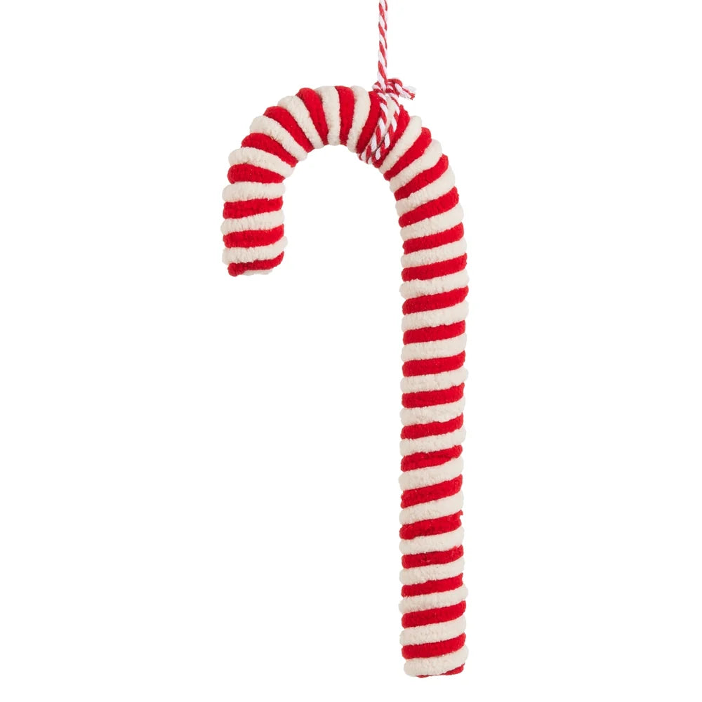 10" Wrapped Candy Cane Ornament