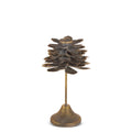 17" Antique Pinecone Candle Holder