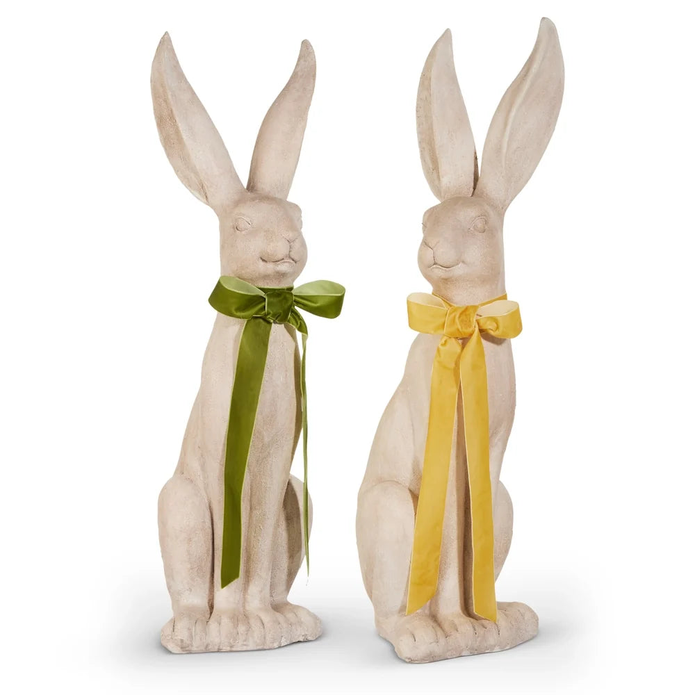 31.5" Concrete Look Rabbit with Bow (RIGHT ONLY)
