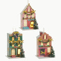 5.5" Lighted Paper Multicolored House Ornament (CENTER ONLY)