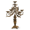19.75" Antique Gold Candelabra SHIPS 9/1/2026