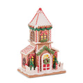 13" Rosemary Lighted Gingerbread Church