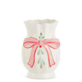 8.75" Bow and Mistletoe Vase SHIPS 9/1/2026
