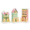 8" Lighted Multicolor Paper House (LEFT ONLY)