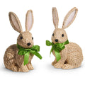 9.5" Natural Woven Bunny (LEFT ONLY)