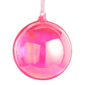 5" Neon Pink Iridescent Ball Ornament SHIPS 9/1/2026