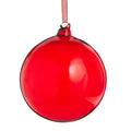 5" Sheer Red Ball Ornament SHIPS 9/1/2026