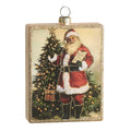4.5" Checking It Twice Square Ornament
