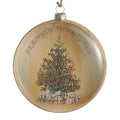 4.75" Season's Greetings Disc Ornament SHIPS 9/1/2026