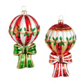 5.25" Hot Air Balloon with Bow Ornament (GREEN BOW ONLY) SHIPS 9/1/2026