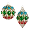 4" Multicolor Diamond Pattern Ornament (BALL ONLY)