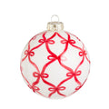 4" Red Bow Trellis Ornament