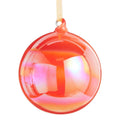 5" Neon Orange Iridescent Ball Ornament SHIPS 9/1/2026