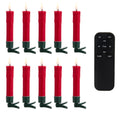 5" Clip-On Drip Red Candles with Remote