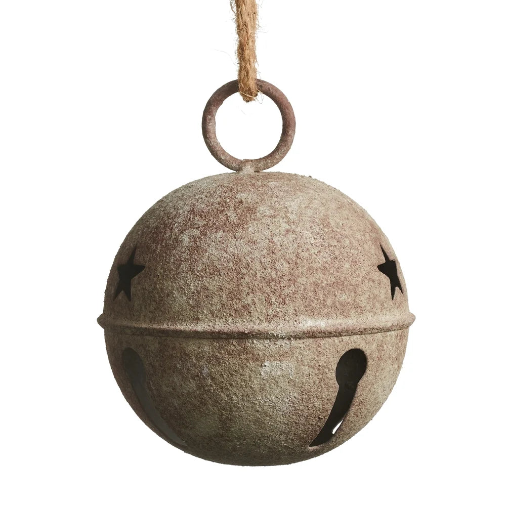5" Rustic Jingle Bell Ornament SHIPS 9/1/2026