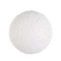 6" Iced White Ball Ornament
