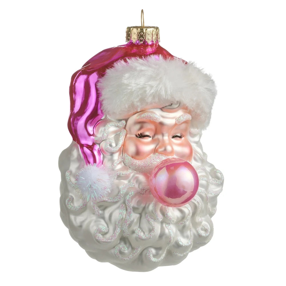 6" Bubblegum Santa Ornament SHIPS 9/1/2026