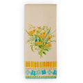 25" Floral Tile Tea Towel
