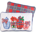 20" Dressed in Plaid Chinoiserie Lumbar Pillow SHIPS 9/1/2026