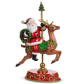 18.5" Santa on Carousel Deer