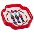 12" Red Noble Nutcracker Tray