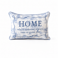 Runs to Greet You Dog Toile Pillow + Piping LAUREL