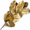 32" Gold Magnolia Leaf Spray