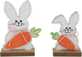 Wood Bunny w/ Carrot (SMALL ONLY