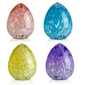 D6.5"H7.9" GLASS EASTER EGGS-BLUE ONLY