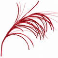 35" Red Beaded Spray