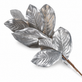 32" Silver Magnolia Leaf Spray