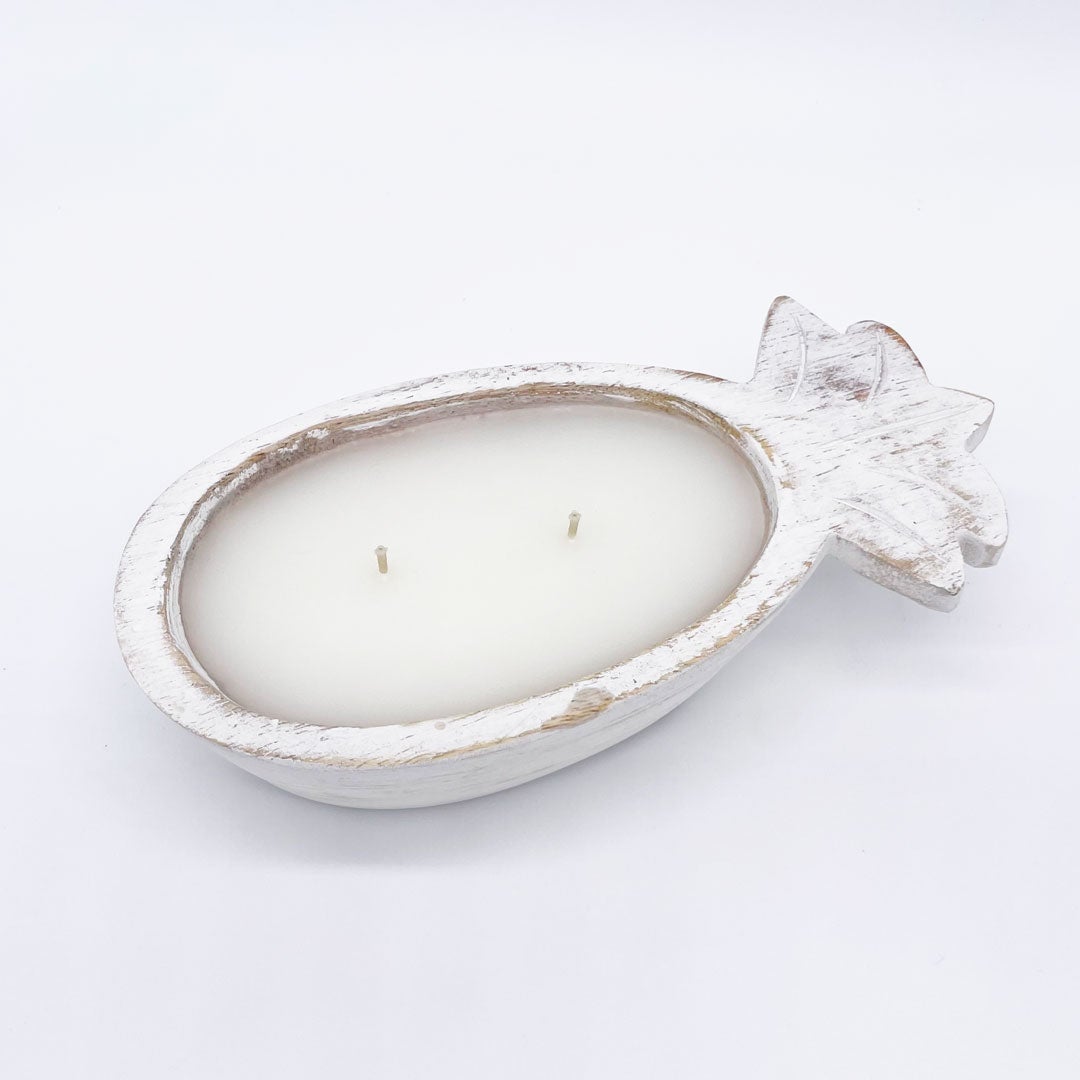 Veranda - Pineapple Wooden Bowl Candle